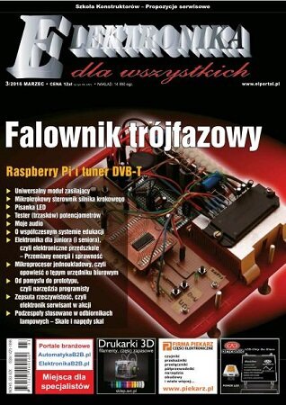 Elektronika dla Wszystkich №3 2016