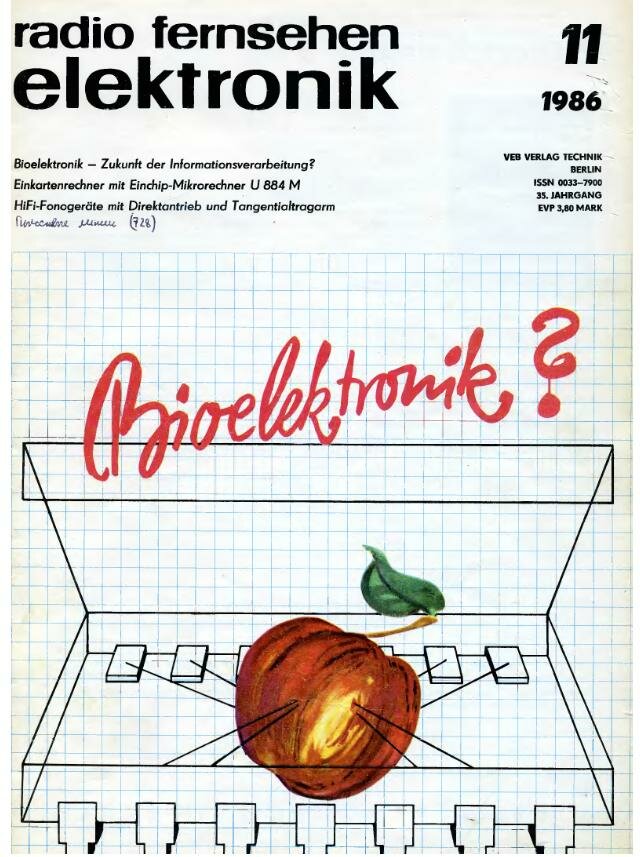 Radio Fernsehen Elektronik №11 1986